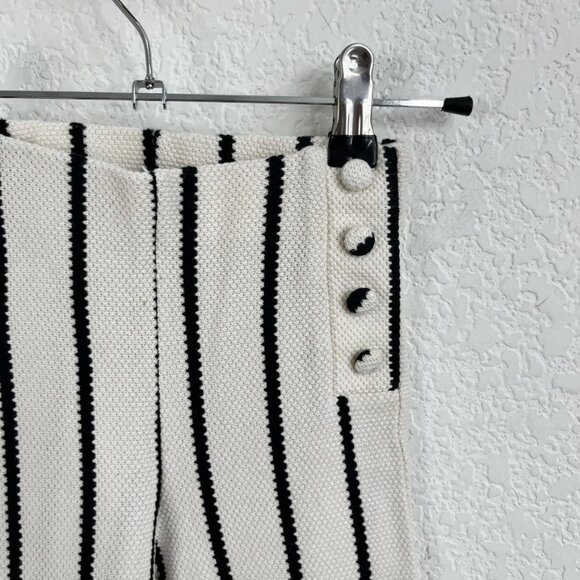 Zara Girls Textured Striped Button Side Pants - Picture 3 of 5